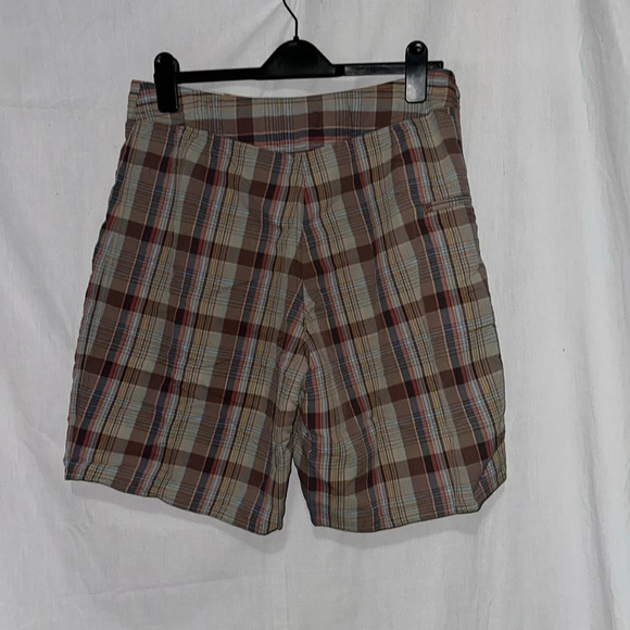 men's plaid Patagonia board shorts size 33 - Picture 2 of 3